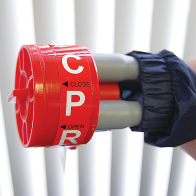 CPR Valve in Red Color Vale With Black Cover